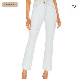 NWT $195 Grlfrnd Karolina High Rise Straight Crop Jeans